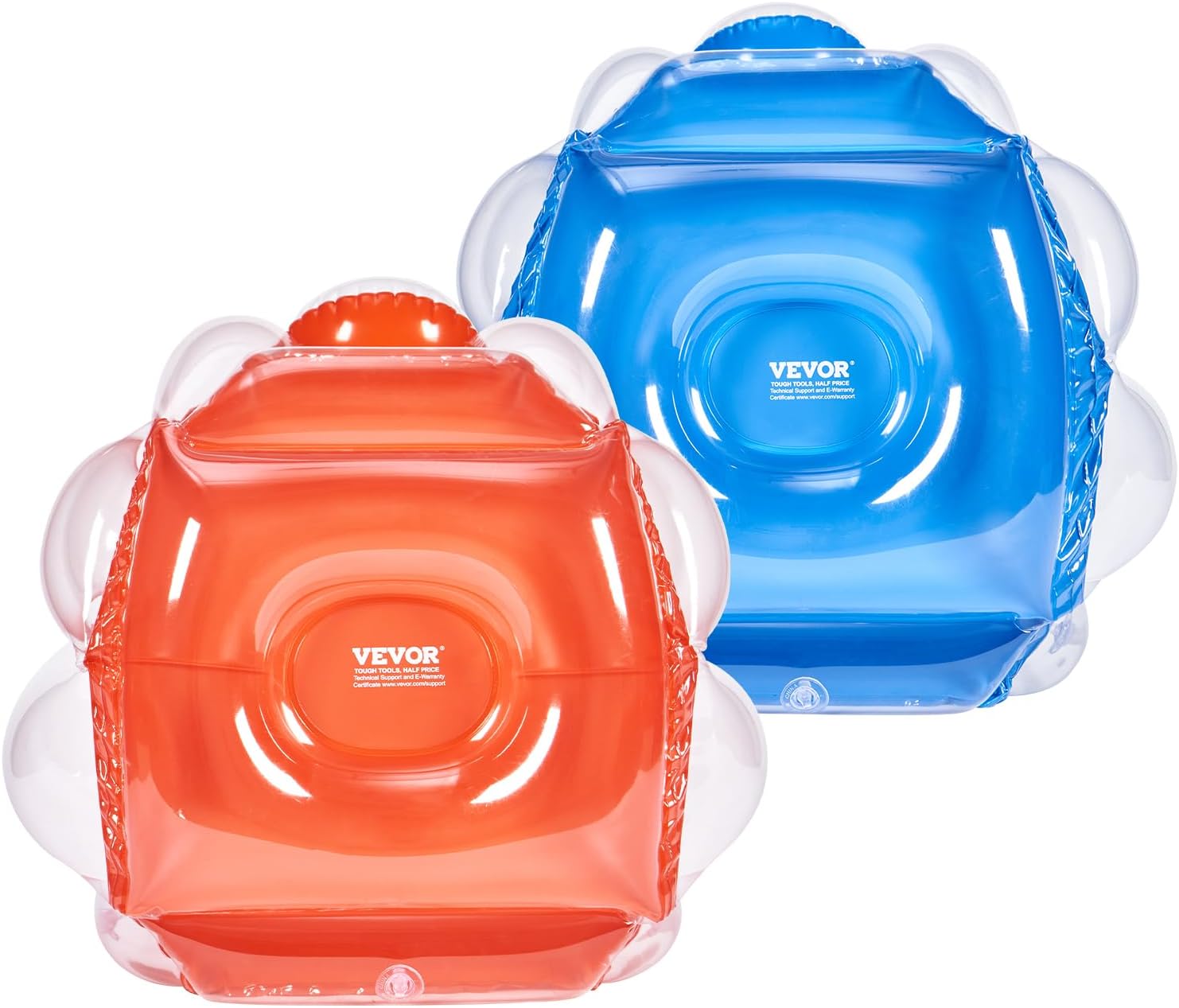 Inflatable Bumper Balls 2-Pack, 2FT/0.6M Body Sumo Zorb Balls for Kids, Durable PVC Human Hamster Bubble Balls for Child Outdoor Team Gaming Play, Bumper Bopper Toys for Playground, Yard, Park