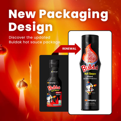 Buldak Hot Sauce - Original, Korean Spicy Hot Chicken Flavor Sauce [5.57 Fl Oz (200G) X 2 Pack]