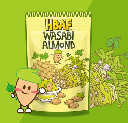 Gilim  Korean Seasoned Almonds (Wasabi, 1 X 210 Gram Pack)