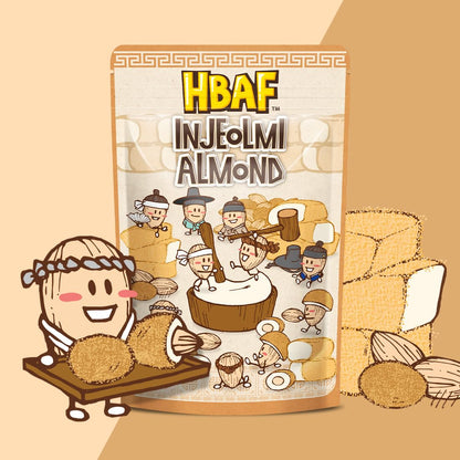 [Official Gilim ] Korean Injeolmi Rice Cake Chocolate Almonds Nut Protein Snack | After-School, Work, Travel Camping Party Sweet Savory Snack | Pre-Workout Snack | Korean Souvenir (Injeolmi, 1X120G)