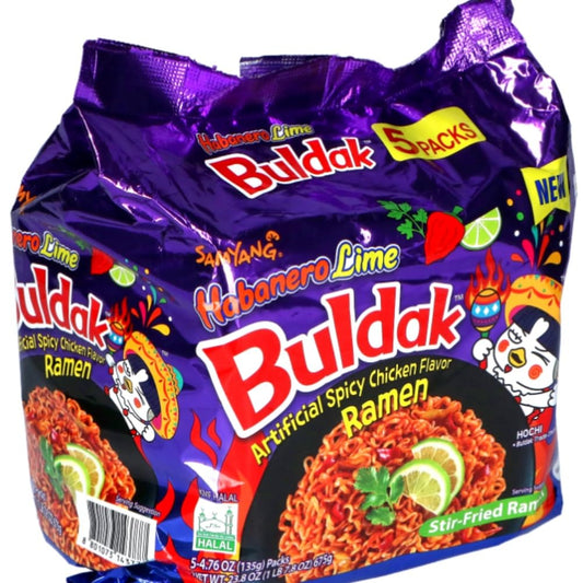 Habanero Lime Flavor Buldak Ramen Pack of 5