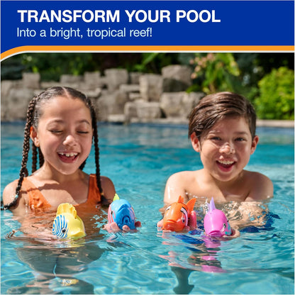 Rainbow Reef Fish Toy, Kids Swimming Accessories & Water Toys, Learn to Swim Pool Toys for Kids Ages 5 & Up, Batteries Included, Lebron Waves