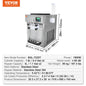 Commercial Ice Cream Machinesingle Flavor Countertop Soft Serve Ice Cream Maker Touch Screen Auto Clean Pre-Cooling