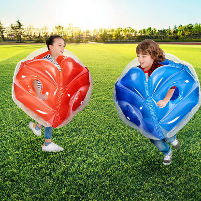 Inflatable Bumper Balls 2-Pack, 2FT/0.6M Body Sumo Zorb Balls for Kids, Durable PVC Human Hamster Bubble Balls for Child Outdoor Team Gaming Play, Bumper Bopper Toys for Playground, Yard, Park