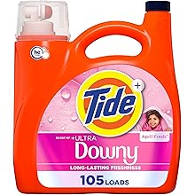 plus Boost of Ultra Downy Liquid Laundry Detergent, April Fresh Scent, 132 Fl Oz, 94 Loads, Laundry Detergent Liquid with Long-Lasting Freshness