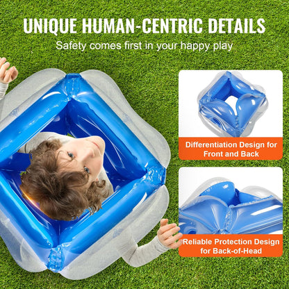 Inflatable Bumper Balls 2-Pack, 2FT/0.6M Body Sumo Zorb Balls for Kids, Durable PVC Human Hamster Bubble Balls for Child Outdoor Team Gaming Play, Bumper Bopper Toys for Playground, Yard, Park