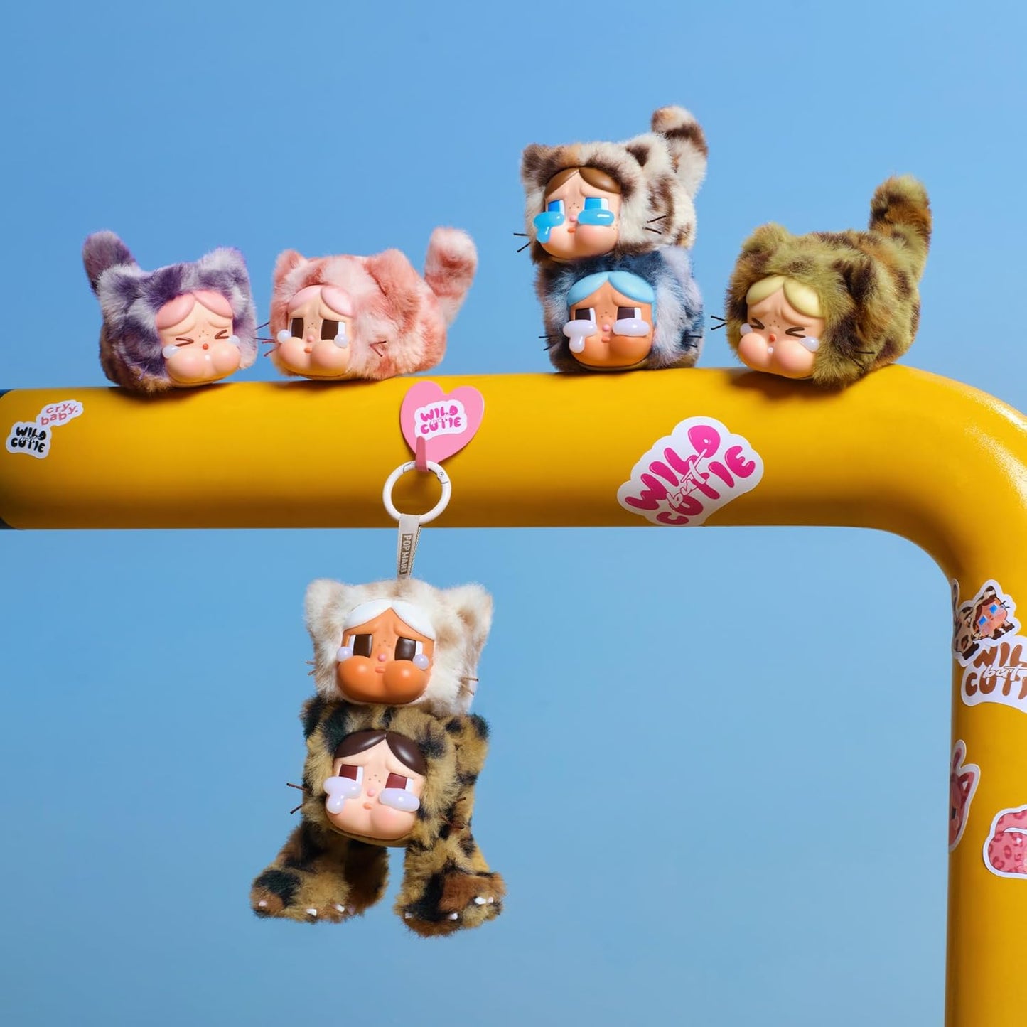 Crybaby Wild but Cutie Series - Vinyl Plush Pendant Blind Box, Random Design Action Figures Collectible Toys Decorations, Holiday Birthday Gifts for Girls and Boys, Whole Set