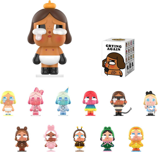 Crybaby Crying Again Series Figures, Crybaby Blind Box Figures, Random Design Action Figures Collectible Toys Home Decorations, Holiday Birthday Gifts, Single Box