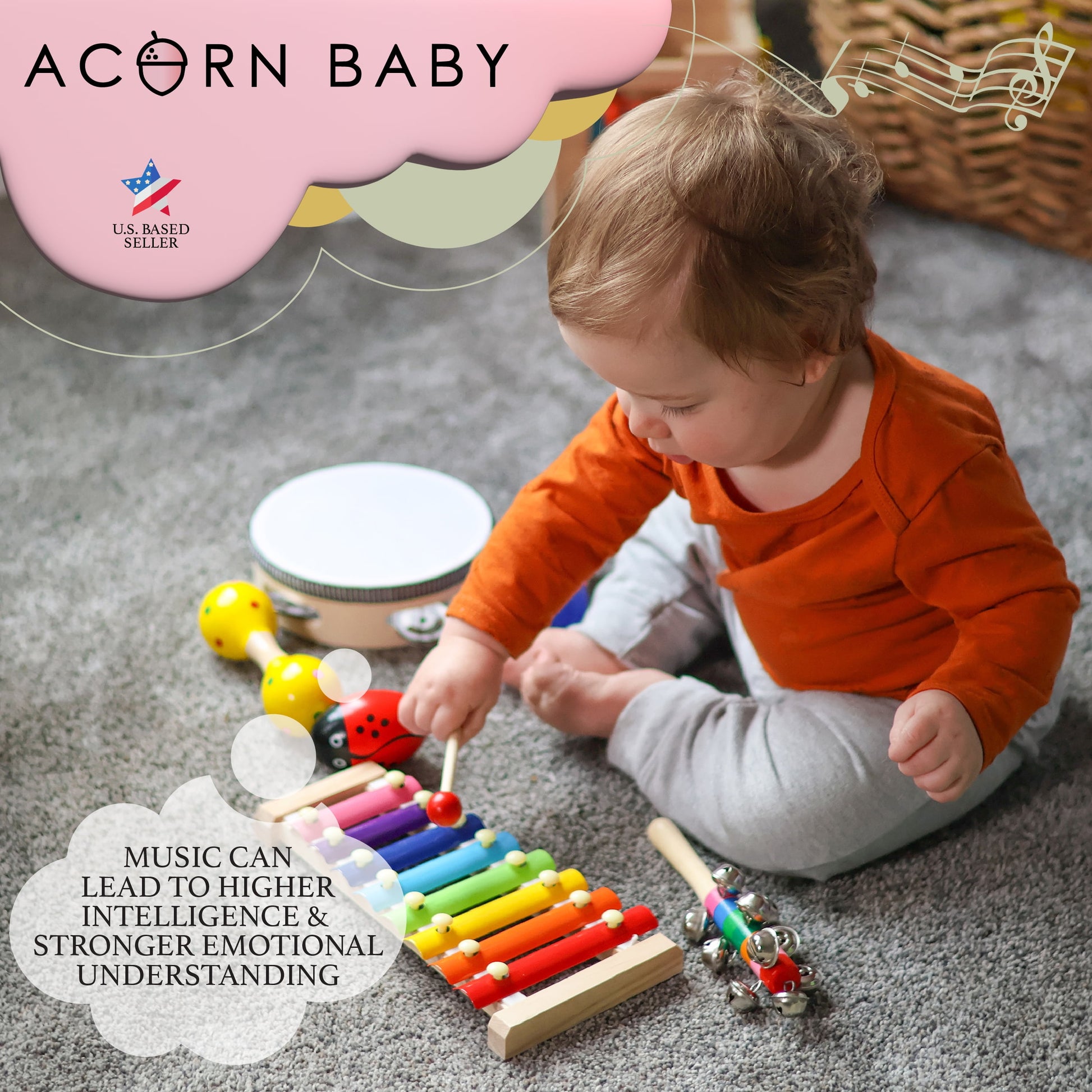 Music Instrument Set - Toy Musical Instruments 28Pc Percussion Set