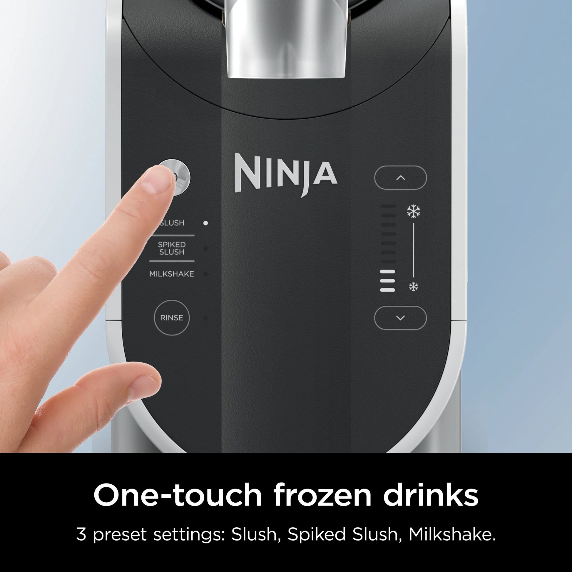 Slushi with Rapidchill Technology, 72 Oz. Frozen Drink & Slushie Machine, 3 Presets, Margaritas, Frappes, Dishwasher Safe, Black, FS300