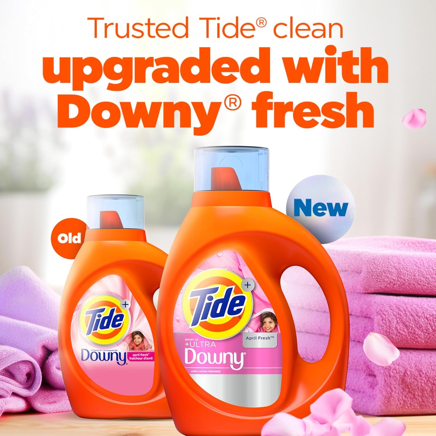 plus Boost of Ultra Downy Liquid Laundry Detergent, April Fresh Scent, 132 Fl Oz, 94 Loads, Laundry Detergent Liquid with Long-Lasting Freshness