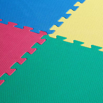 Primary Pastel 24 In. W X 24 In. L X 0.5 In. Thick Foam Exercise\Gym Flooring Tiles (4 Tiles\Case) (16 S. Ft.)