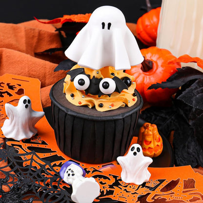 Candy Eyes for Decorating Edible, 1Cm Candy Eyeballs Halloween Sprinkles for Cake Decorating, Small Googly Eyes Ball for Baking Cupcakes Cookies 3.5 Oz, White