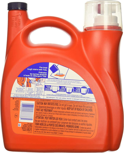 Original 037000777335 High Efficiency Laundry Detergent 150 Oz / 4.43L Mega Value Size -110 Loads (2X Ultra Concentrated) More Power per Drop