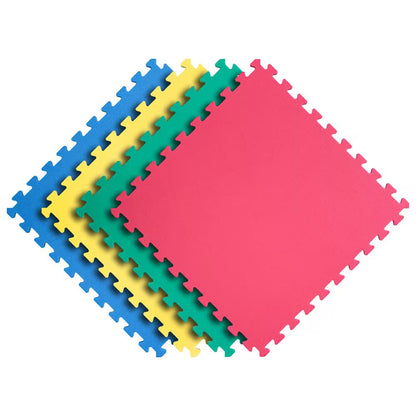 Primary Pastel 24 In. W X 24 In. L X 0.5 In. Thick Foam Exercise\Gym Flooring Tiles (4 Tiles\Case) (16 S. Ft.)