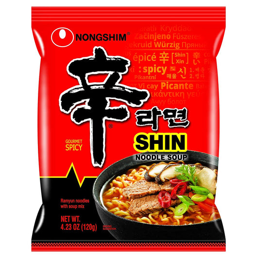 Shin Ramyun Noodle Soup, Gourmet Spicy, 4.2 Ounce (16 Pack)