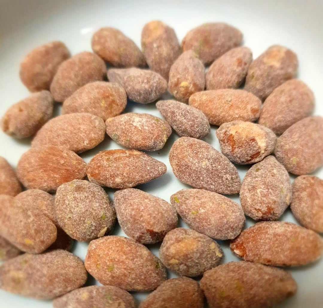 [Official Gilim ] Korean Spicy Green Chili Mayo Seasoned Almonds Nut Protein Snack | Nutritious & Gluten Free | Work, Trip Camping Snack | Adult Snack | Pre-Workout Snack | Korean Sovenior (Cheongyang Pepper Mayo, 1X190Gram Pack )