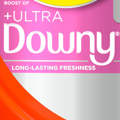 plus Boost of Ultra Downy Liquid Laundry Detergent, April Fresh Scent, 132 Fl Oz, 94 Loads, Laundry Detergent Liquid with Long-Lasting Freshness