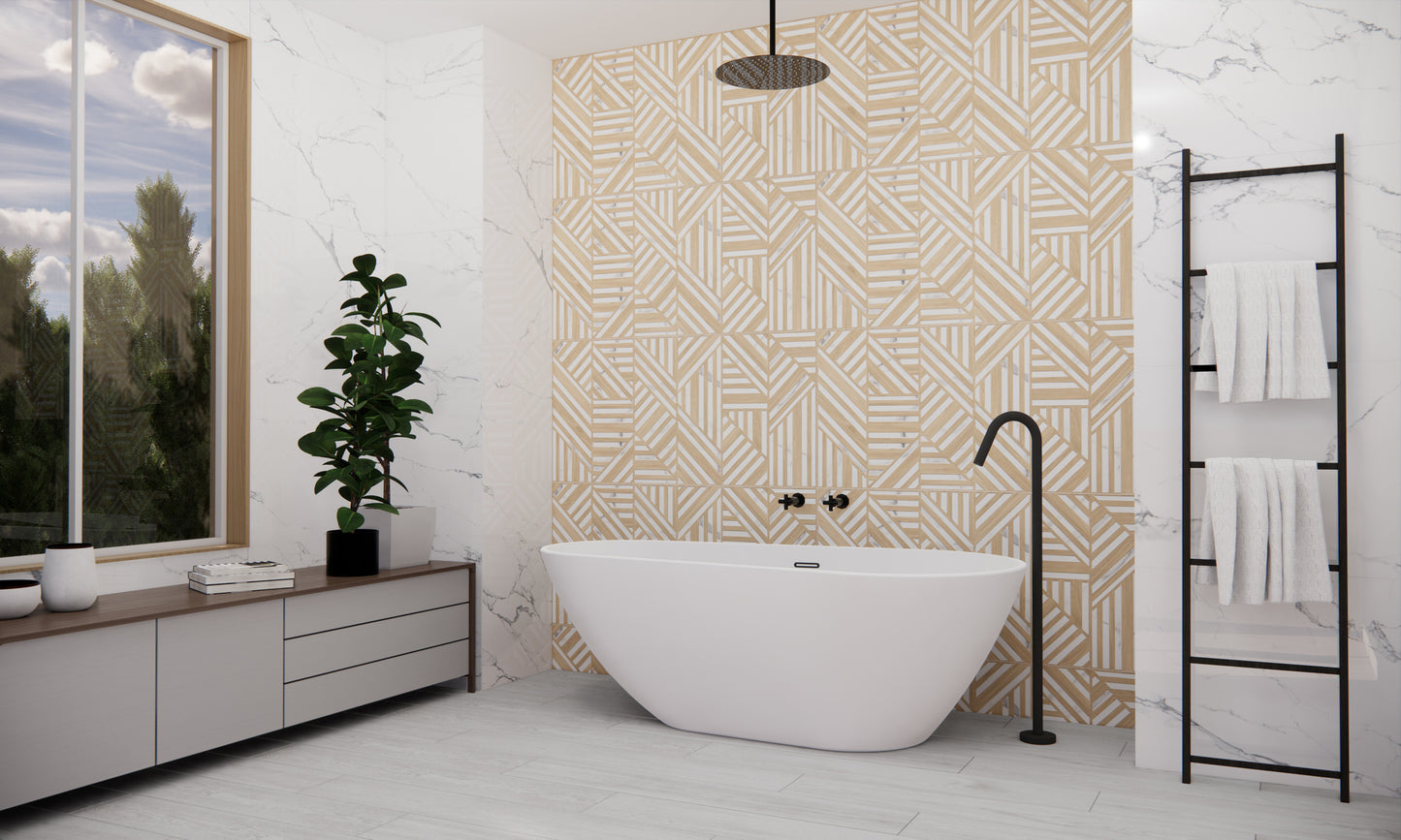 Cane 24x48 Porcelain Deco Tile - Matt