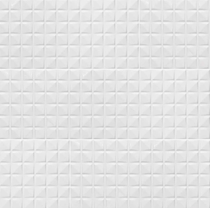 Dymo Chex White 12x36 Ceramic Tile - Glossy