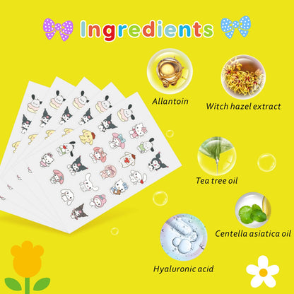 Hello Kitty Acne Patches 100PCS – Cute Hydrocolloid Concealer Spot Stickers