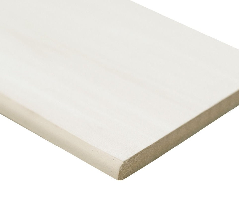 Eden Dolomite 4x24 Bullnose Porcelain Trim Tile - Matte & Polished