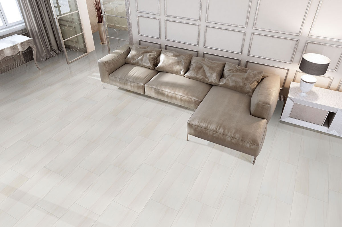 Eden Dolomite 12x24 Porcelain Tile - Matte & Polished