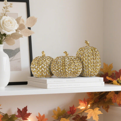 Fall Decorations for Home-6Pcs Mini Pumpkins & 2Pcs Gourds, 30Pcs Autumn Leaves & 10Pcs Acorns, 2Pcs Pinecones Centerpiece Set -Thanksgiving Harvest Decor for Table, Mantel, Party Backdrop