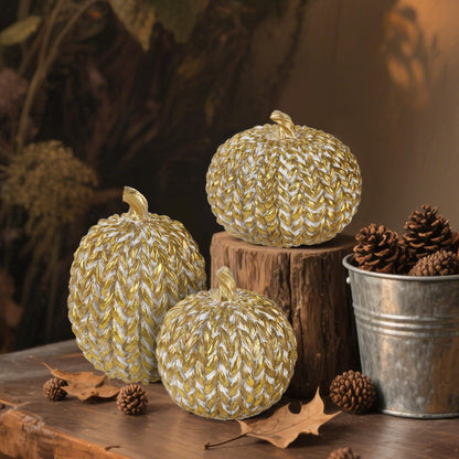 Fall Decorations for Home-6Pcs Mini Pumpkins & 2Pcs Gourds, 30Pcs Autumn Leaves & 10Pcs Acorns, 2Pcs Pinecones Centerpiece Set -Thanksgiving Harvest Decor for Table, Mantel, Party Backdrop