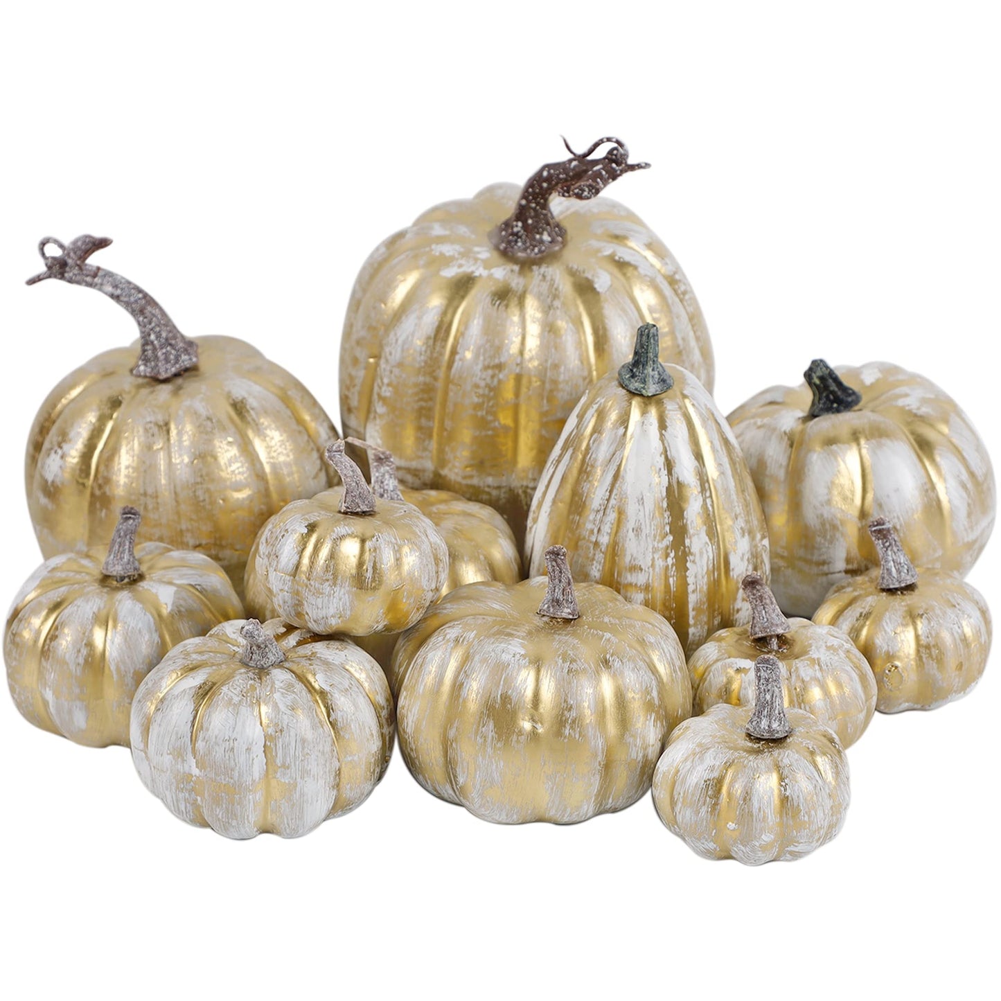 Fall Decorations for Home-6Pcs Mini Pumpkins & 2Pcs Gourds, 30Pcs Autumn Leaves & 10Pcs Acorns, 2Pcs Pinecones Centerpiece Set -Thanksgiving Harvest Decor for Table, Mantel, Party Backdrop