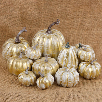 Fall Decorations for Home-6Pcs Mini Pumpkins & 2Pcs Gourds, 30Pcs Autumn Leaves & 10Pcs Acorns, 2Pcs Pinecones Centerpiece Set -Thanksgiving Harvest Decor for Table, Mantel, Party Backdrop
