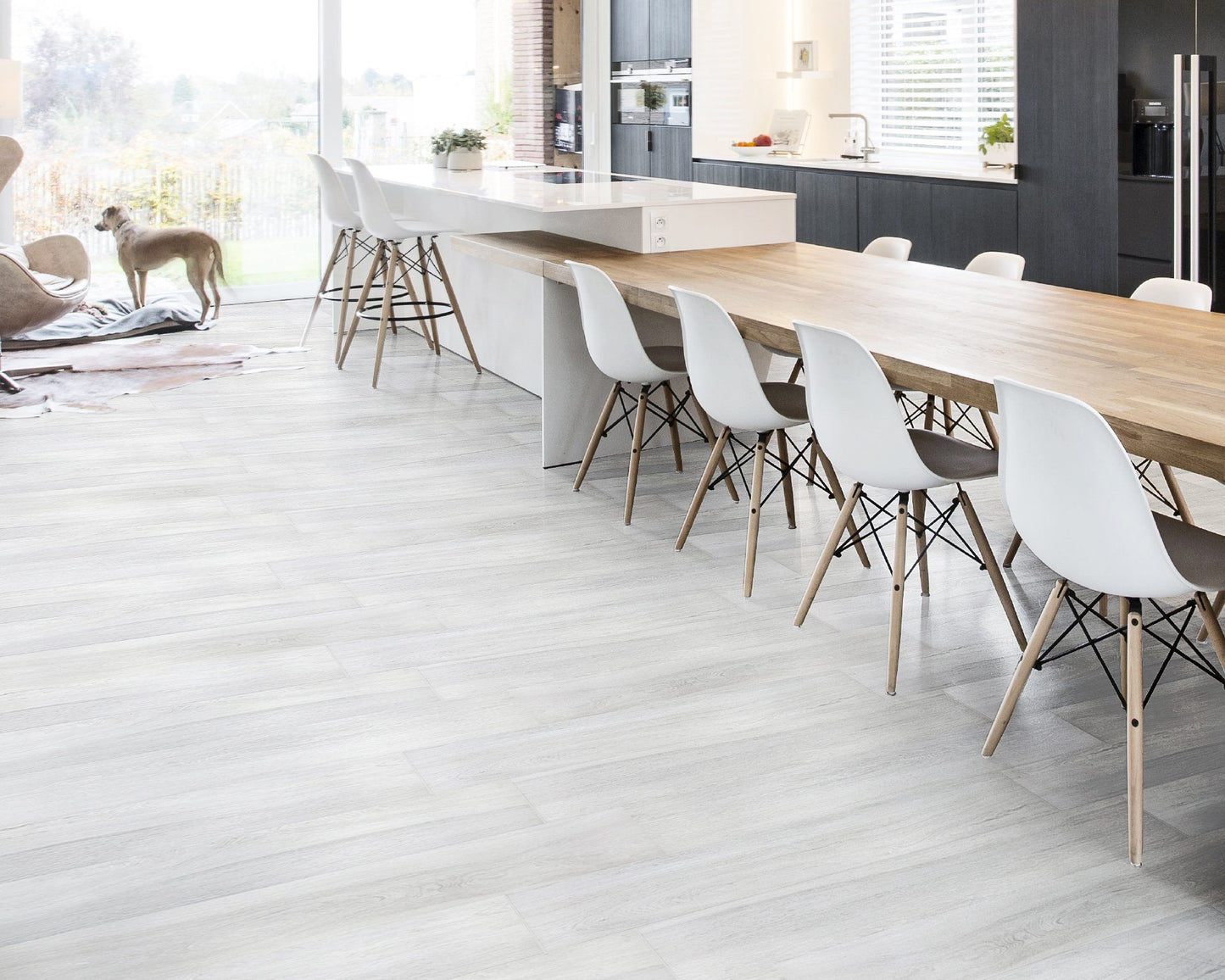 Orb 8x48  Gray Wood-look Porcelain Tile - Matt