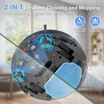US Local Stock Autonomous Vacuum Cleaner Mop Automatic Cleaning Mopping Robot Multifunctional Aspirador Sweeping Dry Functions