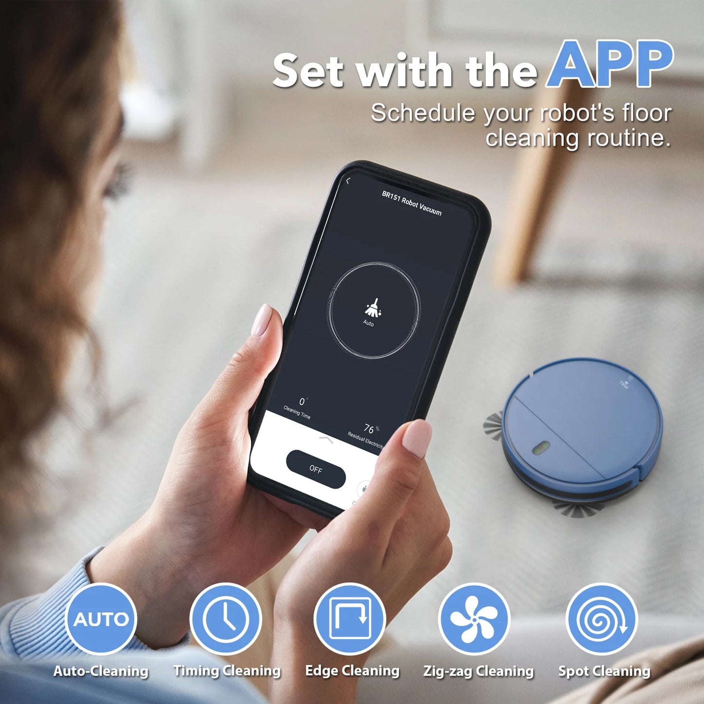 US Local Stock Autonomous Vacuum Cleaner Mop Automatic Cleaning Mopping Robot Multifunctional Aspirador Sweeping Dry Functions