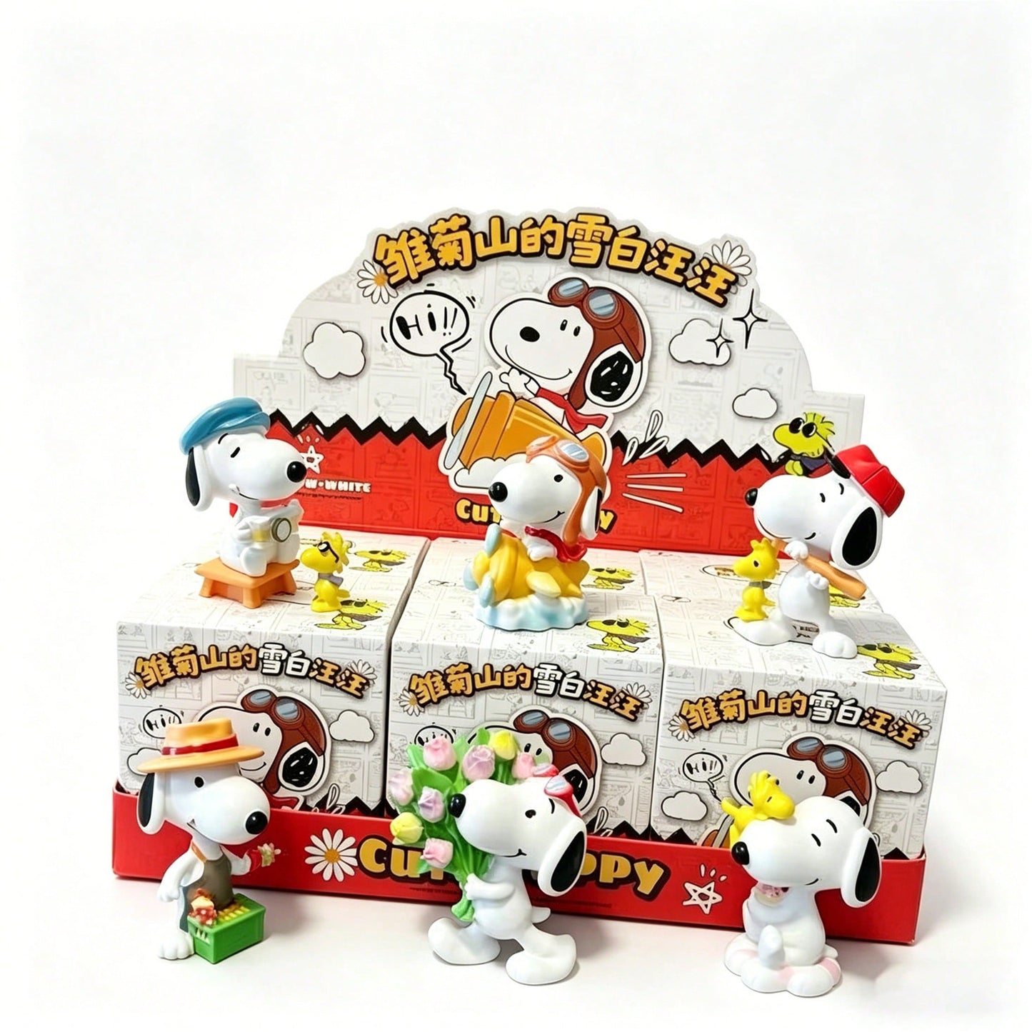 🐾 SNOOPY Vintage Peanuts Handmade Mystery Box – Mini Collectible Figurine (1 Random Style)