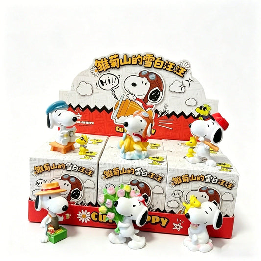 🐾 SNOOPY Vintage Peanuts Handmade Mystery Box – Mini Collectible Figurine (1 Random Style)