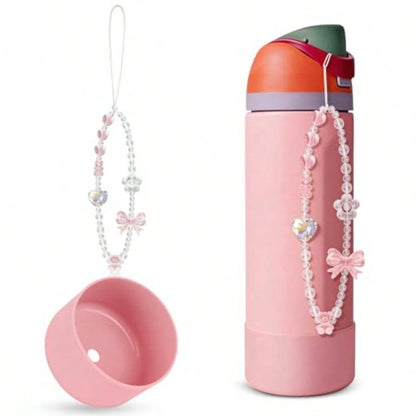 🛡️ Silicone Boot & Charm Set for 24oz Water Bottles – Protective Anti-Slip Bottom Sleeve