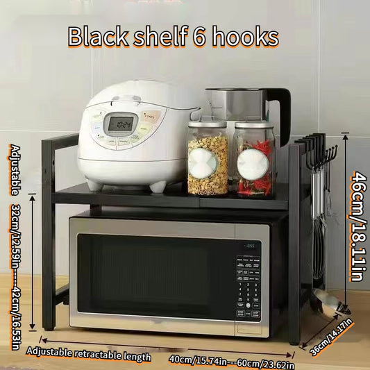 🧺 Multi-Layer Pull-Out Under-Sink Organizer – Carbon Steel Sliding Kitchen Storage Rack