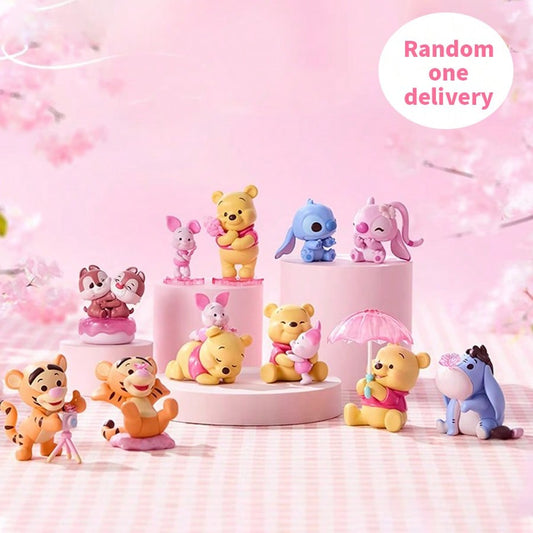 🌸 MINISO Disney Cherry Blossom Season Series Spring Whispers Blind Box – Mystery PVC Collectible Figure (1 Random Box)