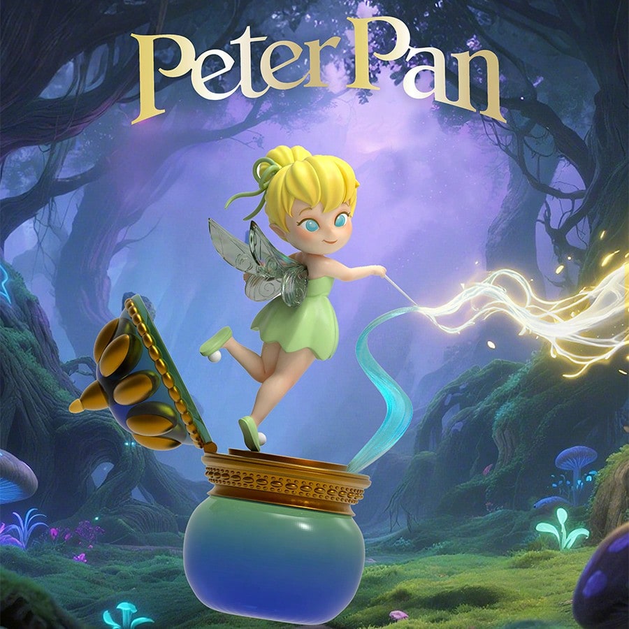 🧚 MINISO Disney Peter Pan Magic Treasure Functional Blind Box – Mystery Collectible Figure (1 Random Box)