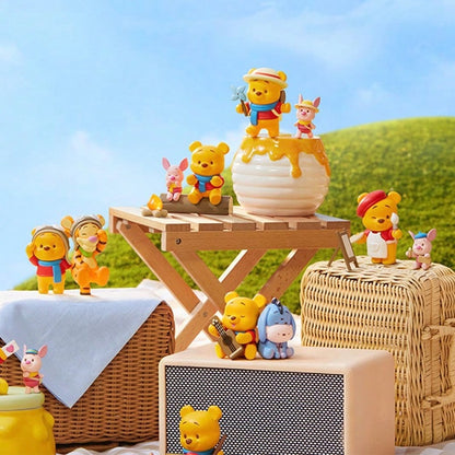 🍂 MINISO Disney Winnie the Pooh Autumn Outing Series Blind Box – Landscape Resin Collectible (1 Random Box)