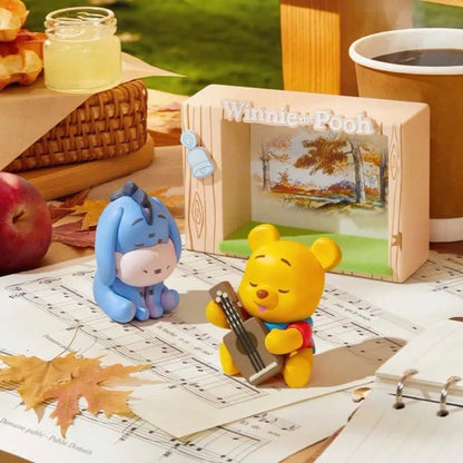 🍂 MINISO Disney Winnie the Pooh Autumn Outing Series Blind Box – Landscape Resin Collectible (1 Random Box)