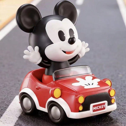 🚗🚂 MINISO Disney Classic Characters Fun Bumper Car & Steam Train Blind Box – Mystery Collectible Figure (1 Random Box)