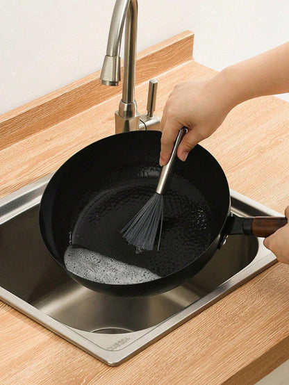 🧹 Long Handle Cleaning Brush – Stainless Steel Multi-Purpose Scrub Brush