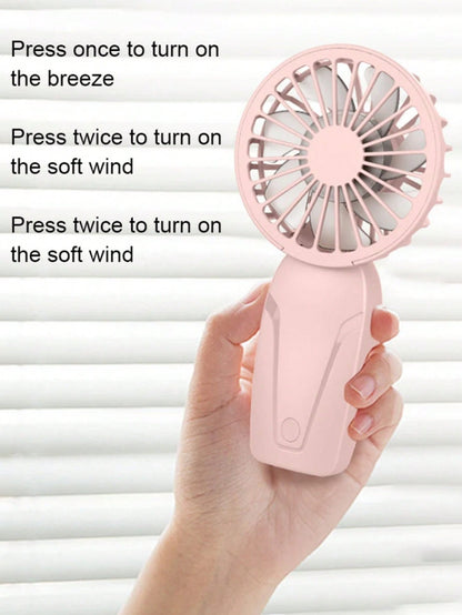 Mini Portable Handheld Fan – USB Rechargeable 7-Blade Cooling Fan