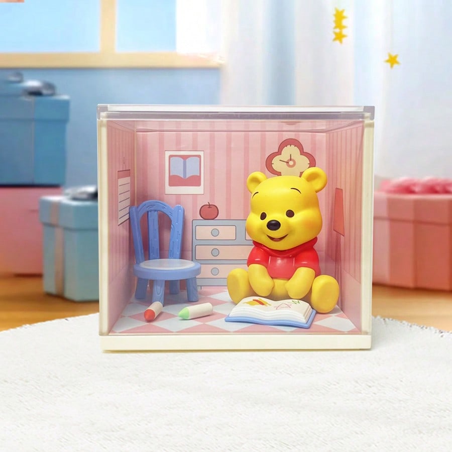 🏡 MINISO Disney Winnie the Pooh Cozy Cottage Series Blind Box – Mini Collectible Figure (1 Random Box)