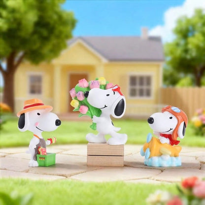 🐾 SNOOPY Vintage Peanuts Handmade Mystery Box – Mini Collectible Figurine (1 Random Style)