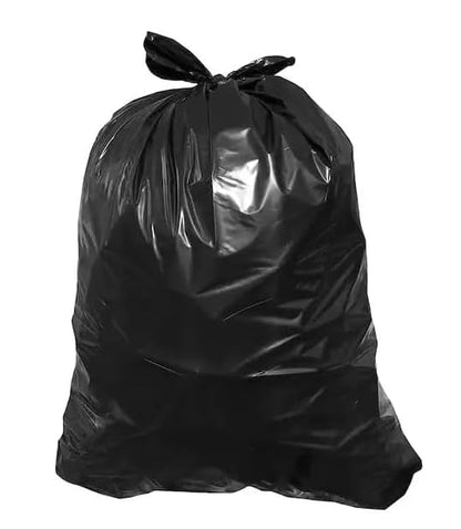 Contractor Clean-Up Bags, Heavy Duty 3 Mil, 42 Gallon, Black, True Tie Flaps, 50 Count