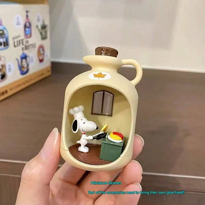 🥜 Handmade Cartoon Peanut Dog Bottle Landscape Blind Box – Mini Mystery Collectible (1 Random Style)