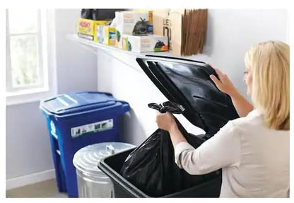 Contractor Clean-Up Bags, Heavy Duty 3 Mil, 42 Gallon, Black, True Tie Flaps, 50 Count